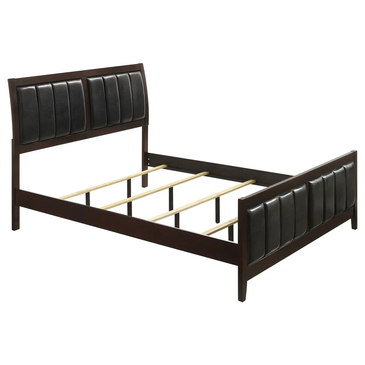 Carlton 5-piece Eastern King Bedroom Set | 5-Piece Set | Solid Wood & Veneer | Cappuccino