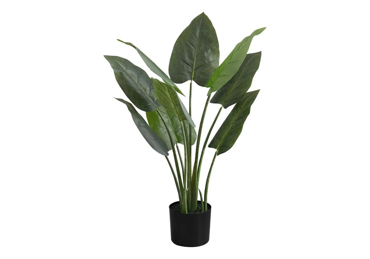 37 Inch Artificial Aureum Tree | 9 Real Touch Leaves | Indoor Faux Floor Plant | Potted