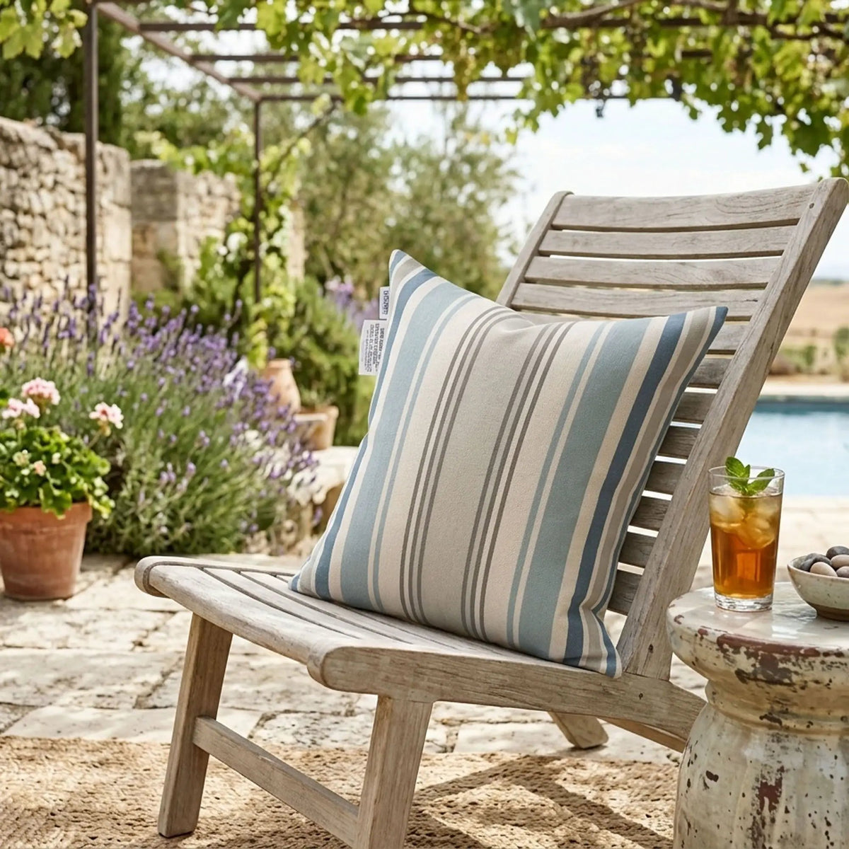 Outdoor Pillows | Set Of 2 | 18 Inch Square | Weather-Resistant Polyester