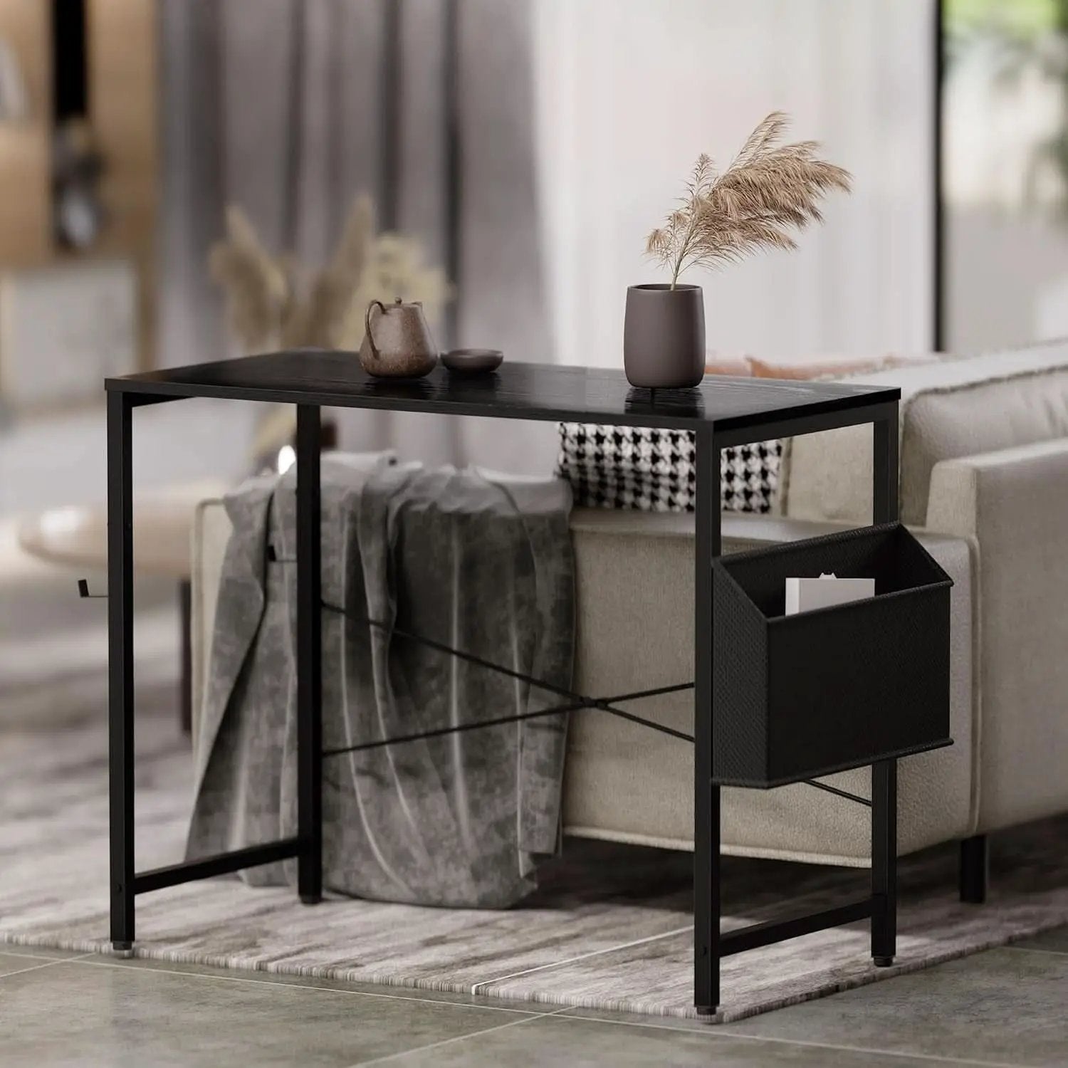 32 Inch Computer Desk With Storage Bag And Headphone Hook from PriceLows™