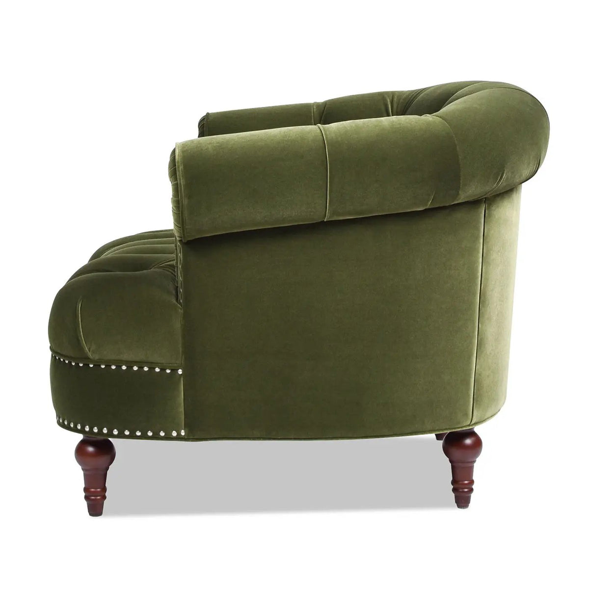 La Rosa Accent Chair | Victorian Tufted Style | Woven Fabric Upholstery | Durable Construction