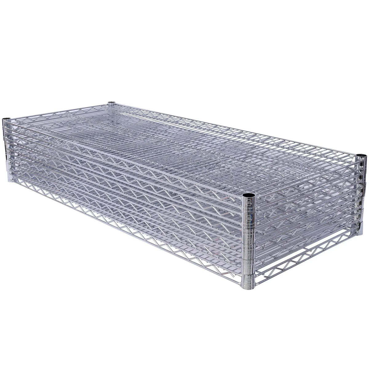 7 Tier Wire Shelving Unit | 2450 Lb Capacity | Adjustable 1 Inch Increments | Wheels Included