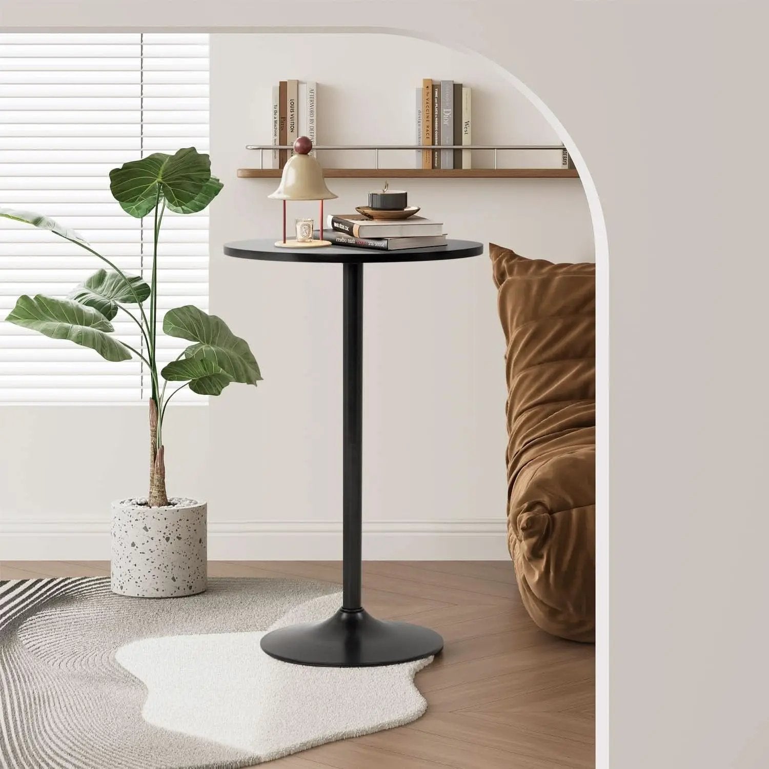 40 Inch Round Bistro Pub Table Industrial Grade MDF Top from PriceLows™