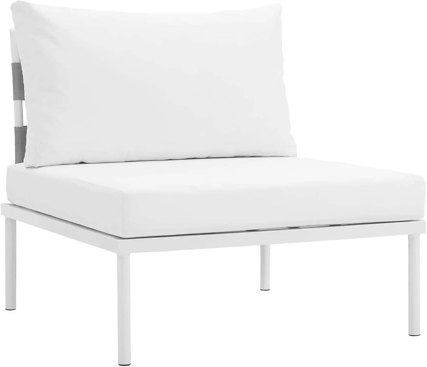 8 Piece White Aluminum Outdoor Patio Furniture Set from PriceLows™