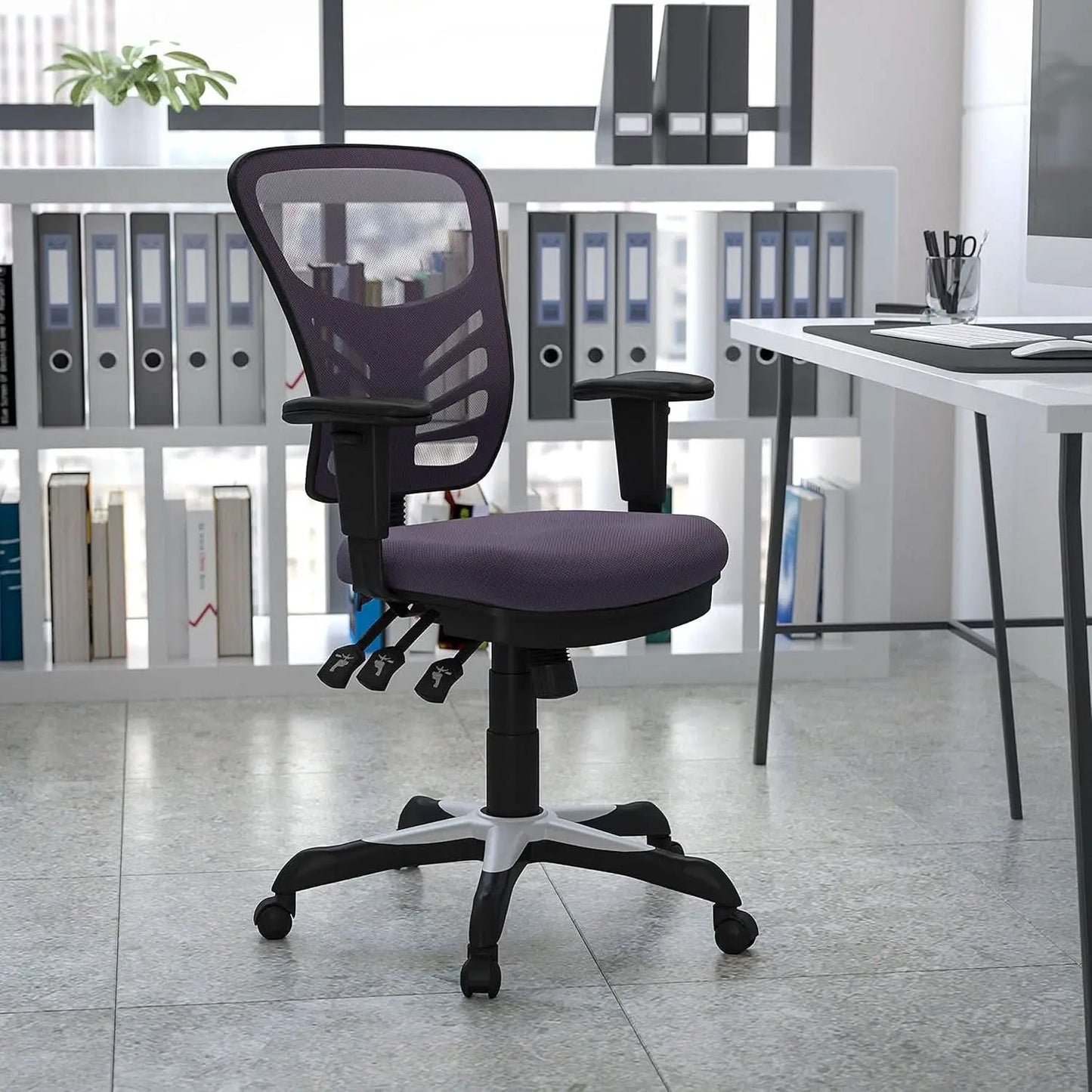 Nicholas Mid-Back Ergonomic Mesh Office Chair Dark Gray from PriceLows™