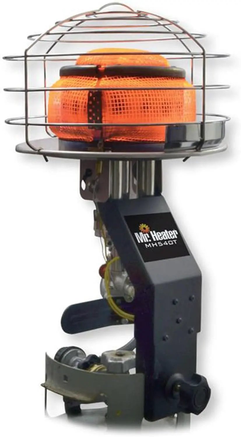 540-Degree Tank-Top Radiant Propane Heater 45,000 BTU Chrome from PriceLows™