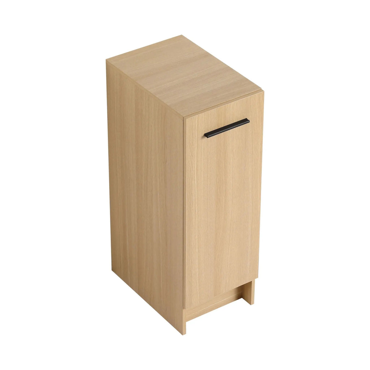 Bathroom Cabinet | 12 Inch Wide | Freestanding Single Door | Light Oak
