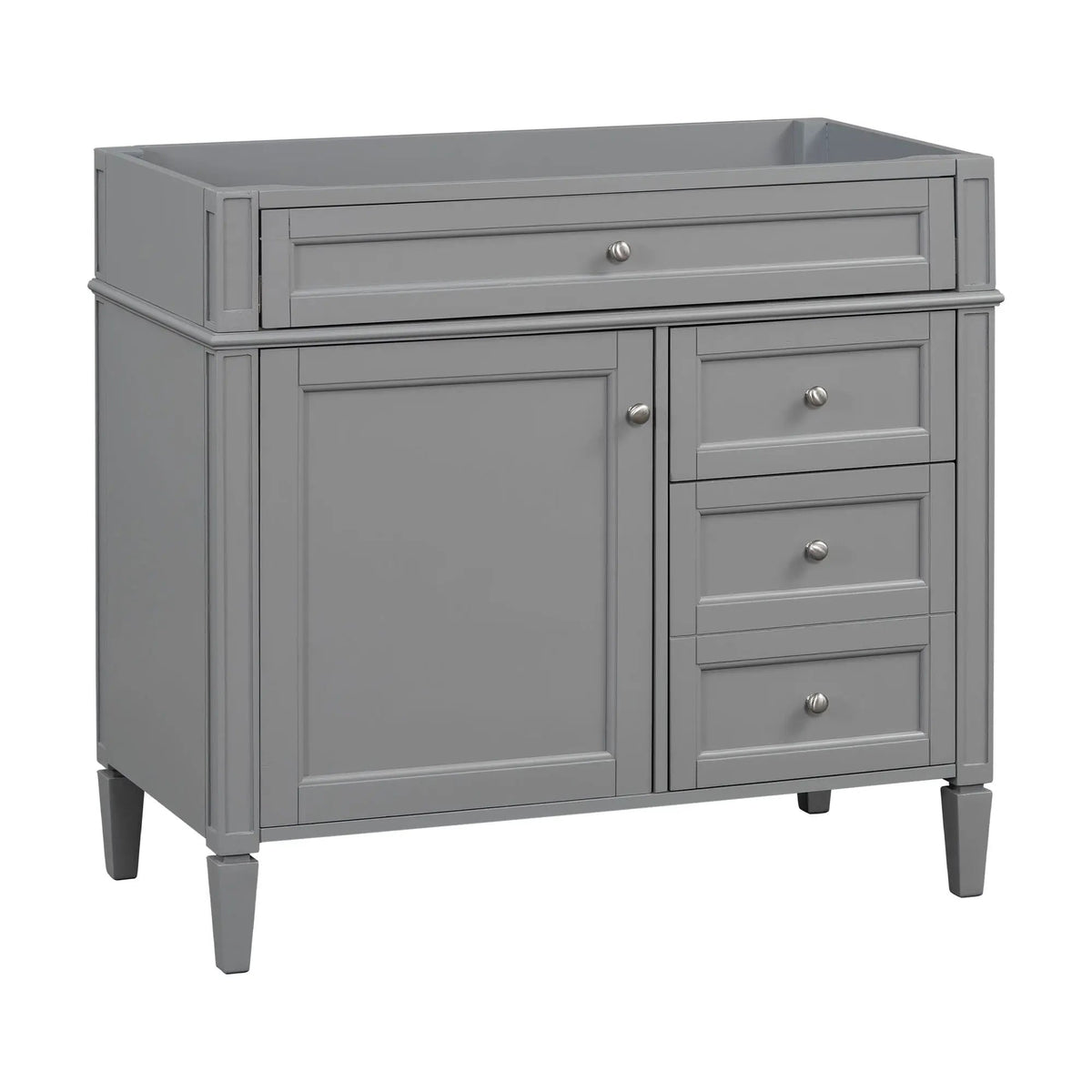 Bathroom Vanity | 3 Drawers | Blue Finish | Tip Out