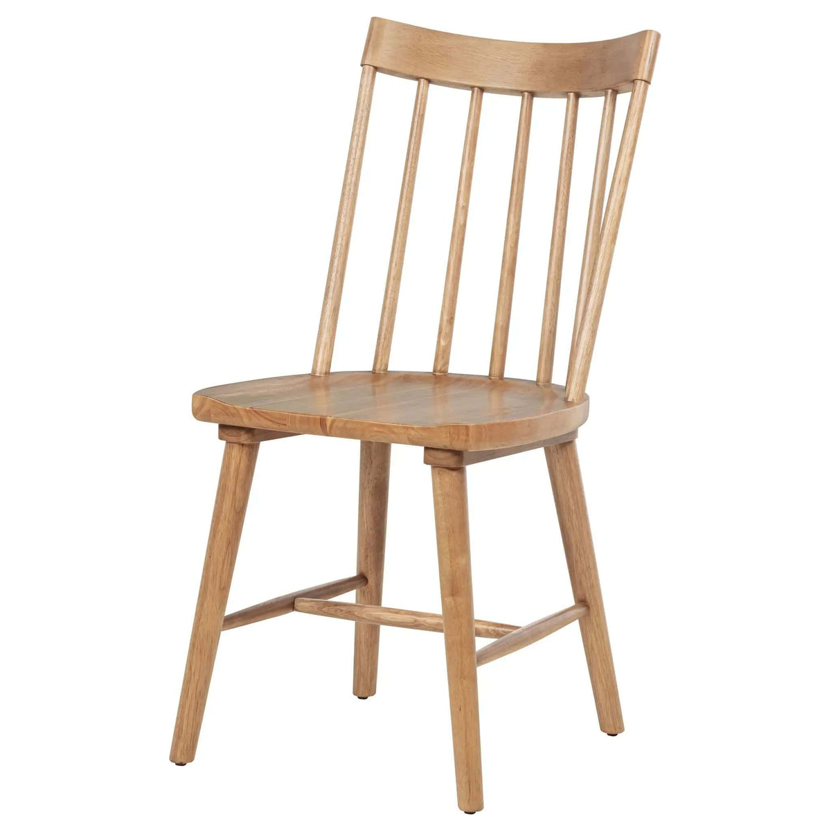 Middleton Solid Wood Dining Side Chair Brown (Set of 2) | 18 x 23.25 x 36.75 in | Solid Wood & Rubberwood | Dining Room