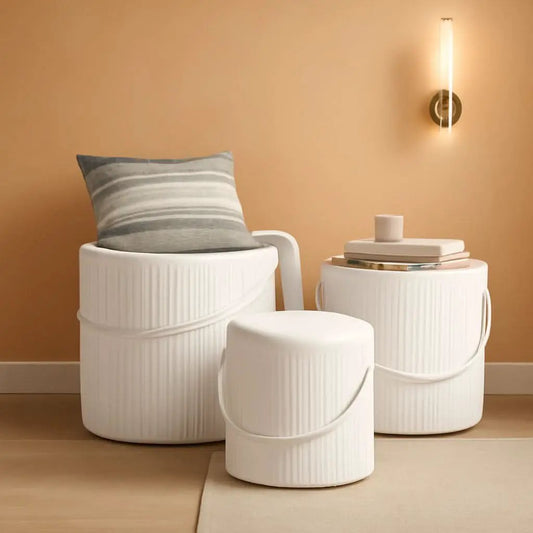 Velvet Upholstered Storage Ottoman With Removable Liner from PriceLows™