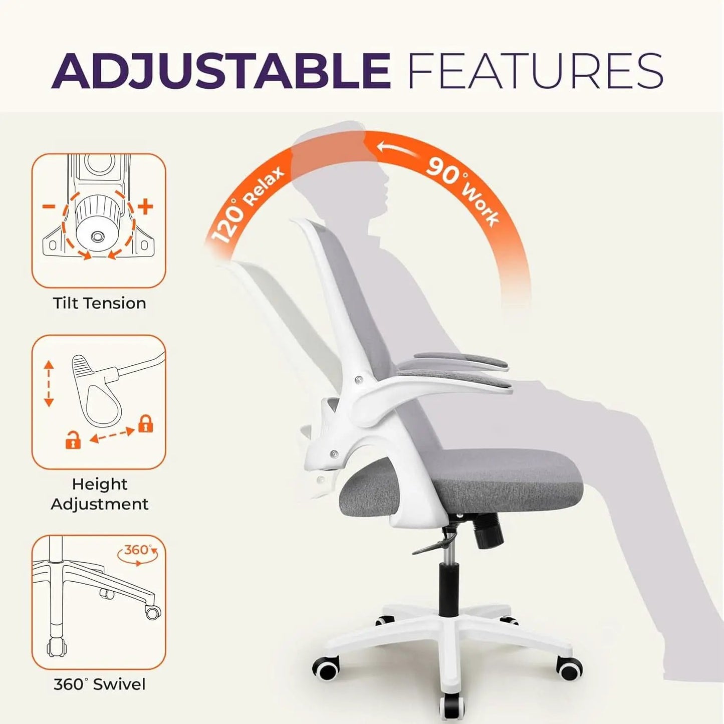Ergonomic Gaming Chair With Lumbar Support And Adjustable Height from PriceLows™