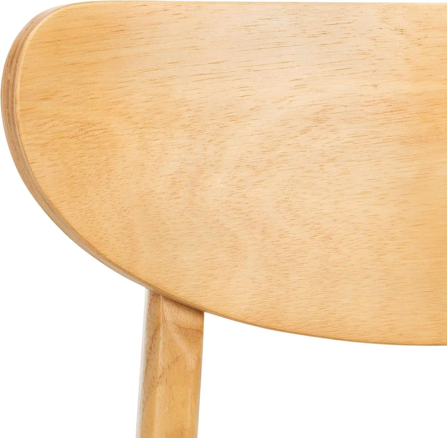Dining Chair Set Of 2 With Grey Cushions And Natural Wood from PriceLows™