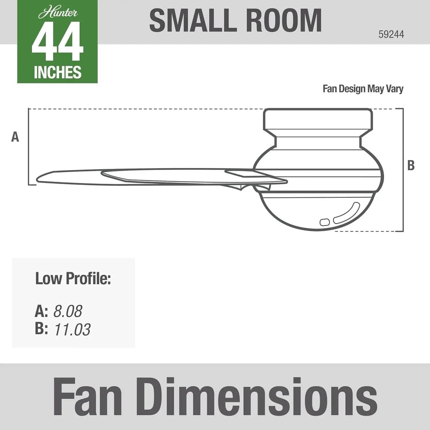 44-Inch LED Low-Profile Ceiling Fan With Remote Control from PriceLows™