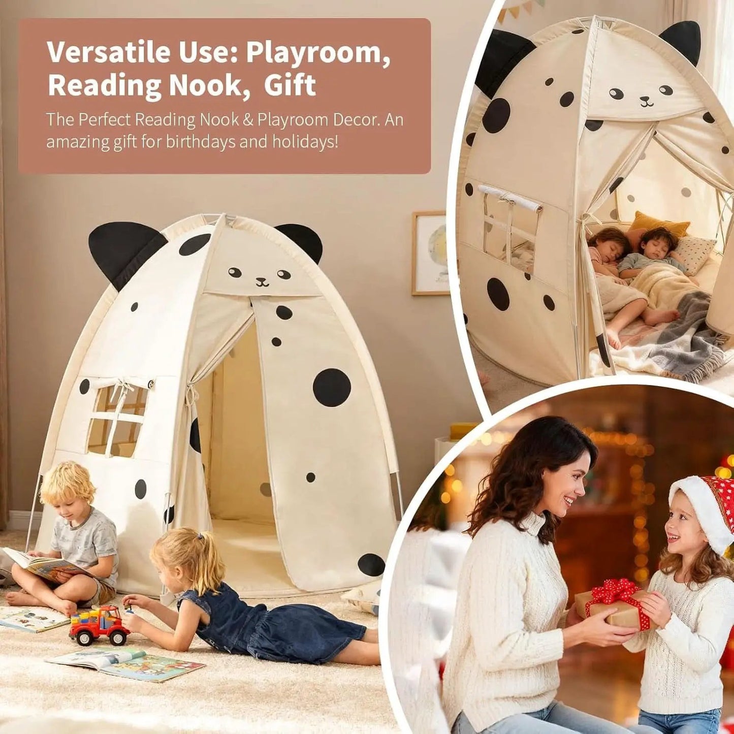 Kids Play Tent 55Inch Peach Premium Quality Indoors from PriceLows™