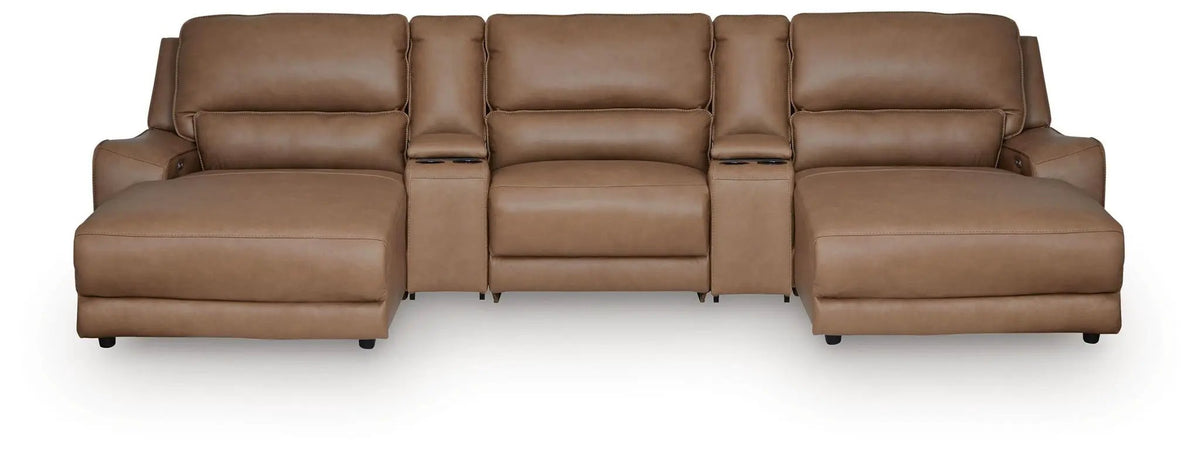 DeepWakes Power Reclining Sectional | Chaise Included | Ultra-Stylish Design | 130 Inch Length