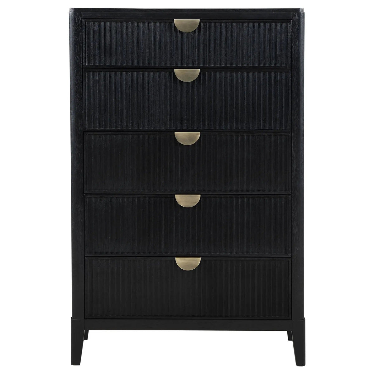 Brookmead 5-drawer Bedroom Chest | 36.5 x 18 x 56.5 in | 5-Drawer | Black