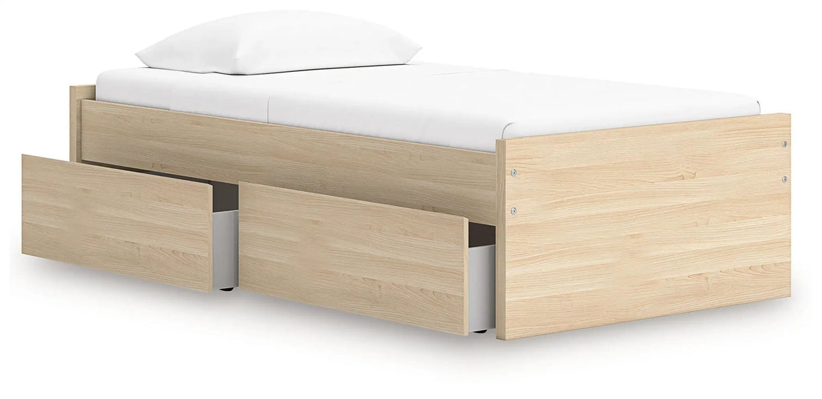 Platform Bed | Four Storage Drawers | Clean Minimal Design
