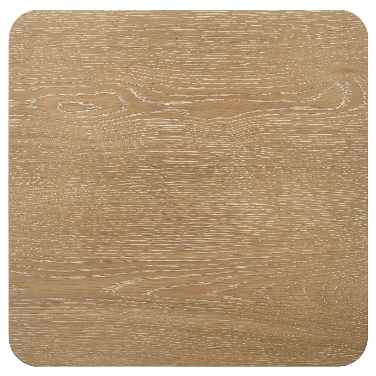 Castlewood Engineered Wood Accent Side End Table | 22 x 22 x 22 in | Engineered Wood | Light Oak