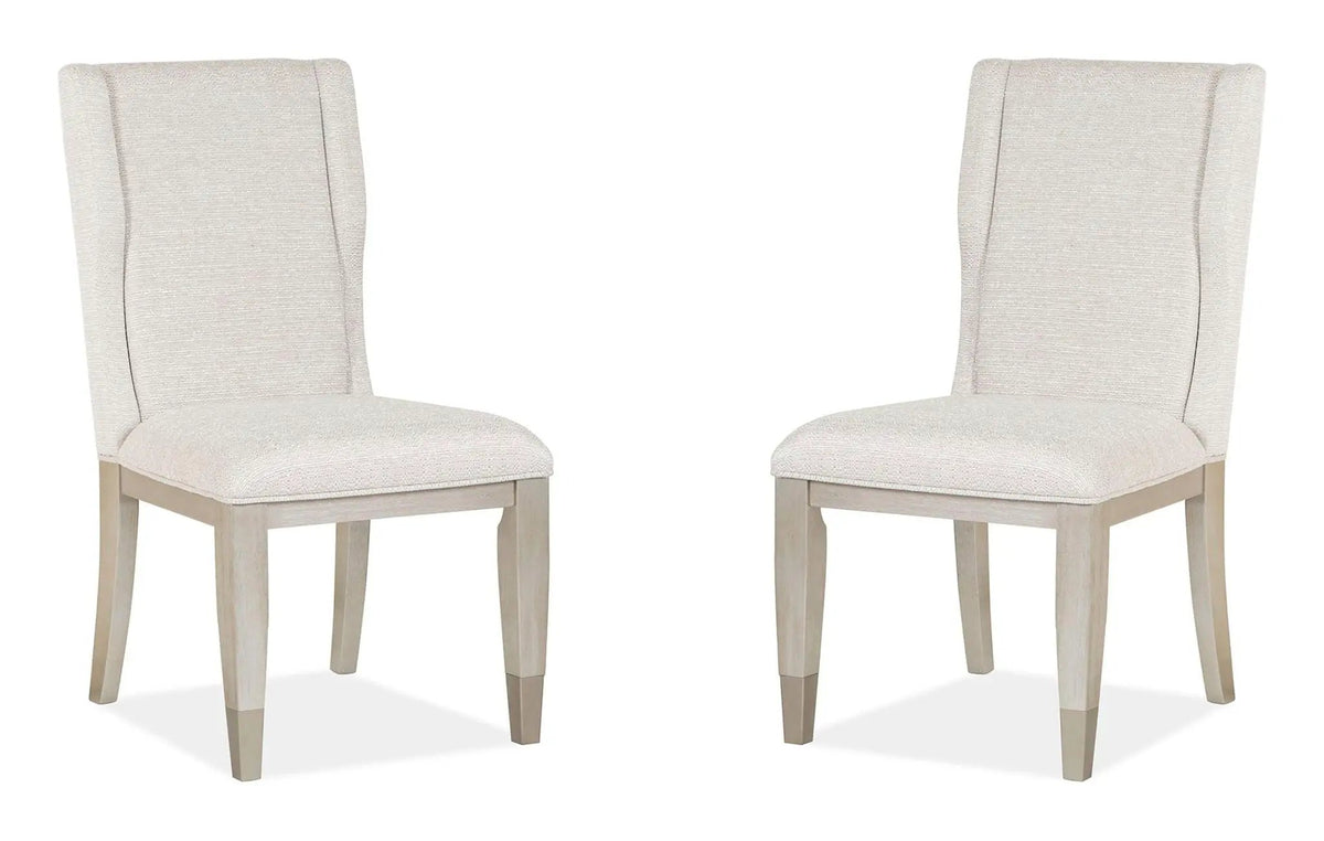 Lenox Host Side Chairs | Set Of 2 | Acadia White | Cathedral White Oak Veneer
