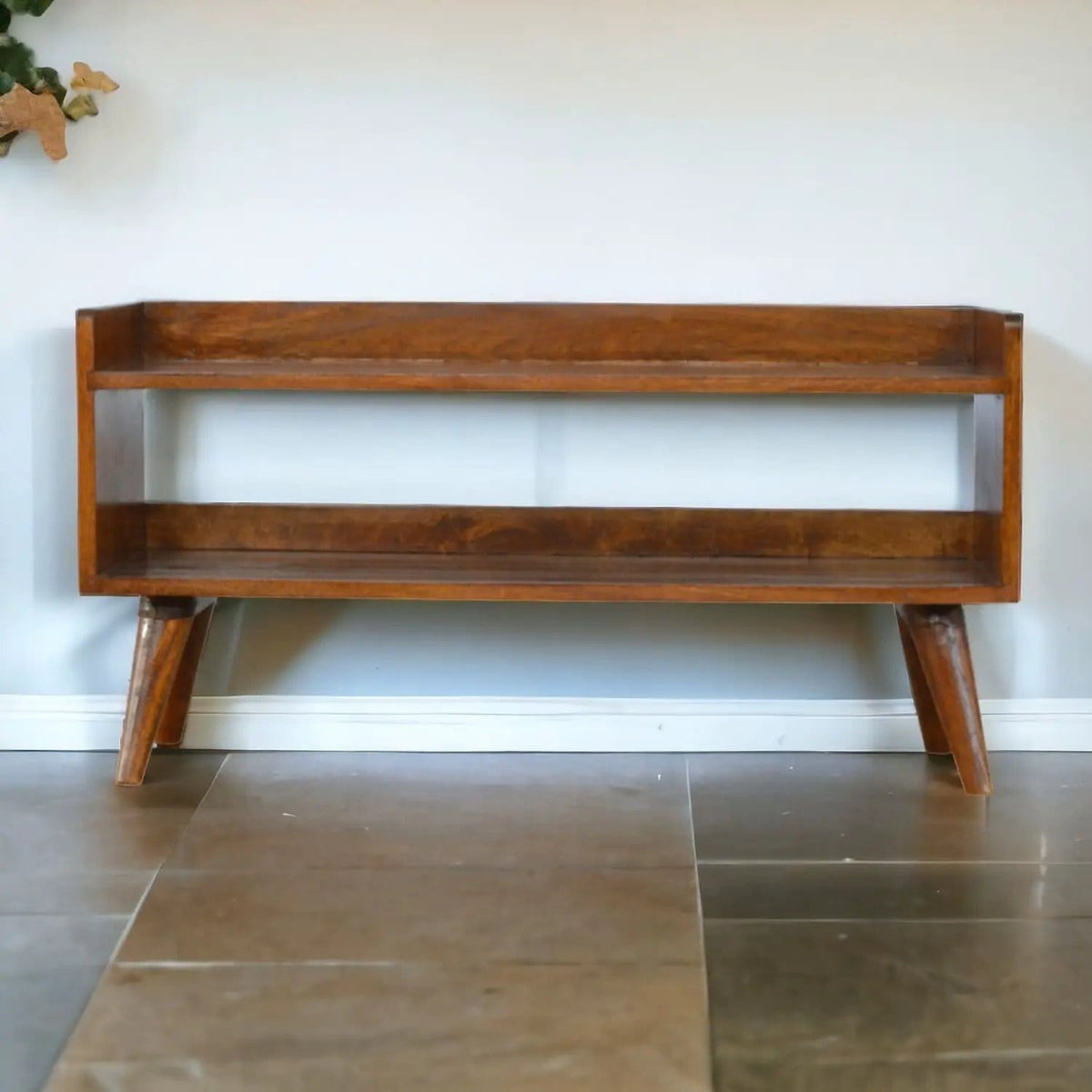 Nordic Storage Bench | 35.43 x 13.39 x 17.72 in | Mango Wood | Home