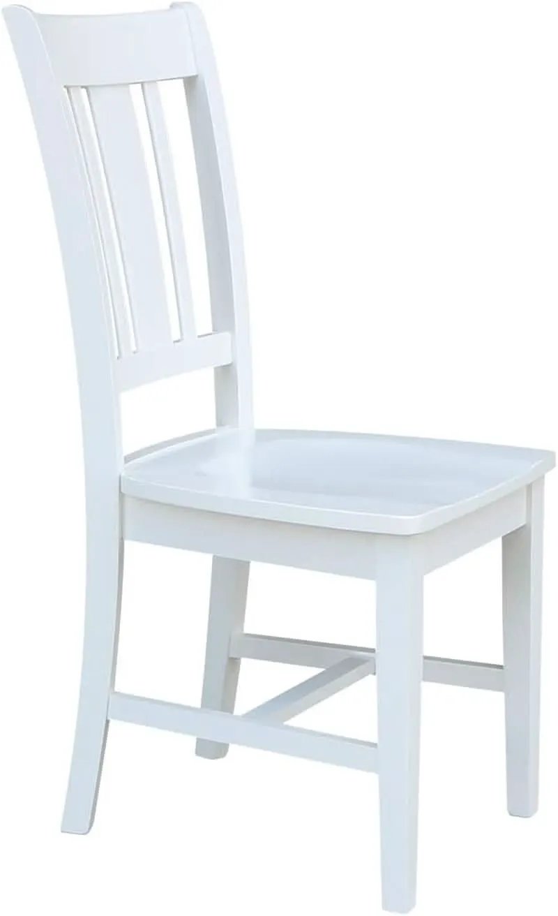 Set of Two White San Remo Splatback Dining Chairs from PriceLows™