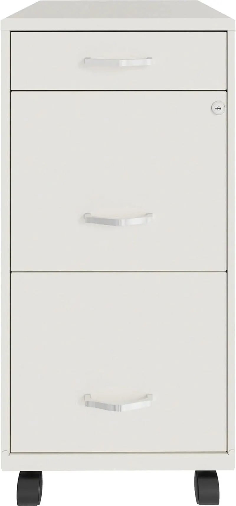 LYS SOHO White Mobile File Cabinet 3 Drawer 26.5x14.3x18 In from PriceLows™