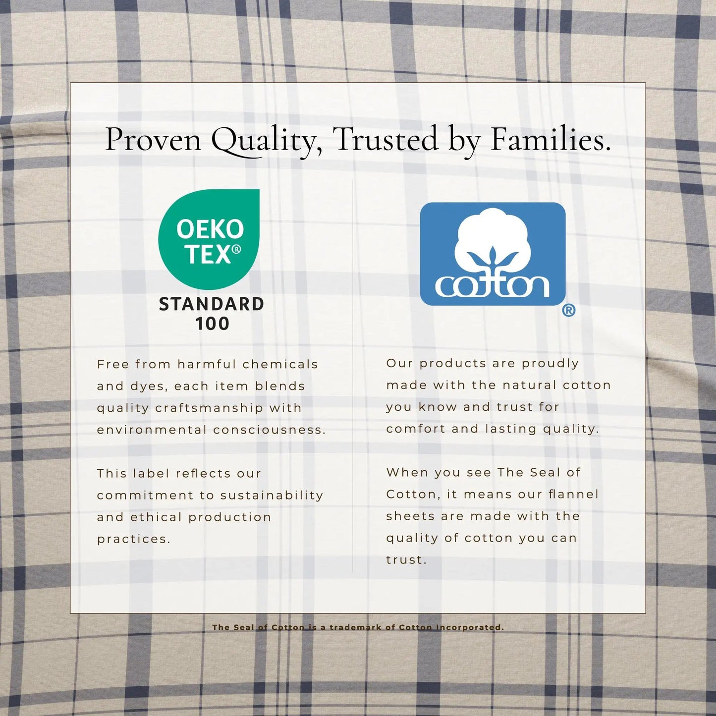 Turkish Cotton Flannel Sheet Set - Plaid & Stripe Collection from PriceLows™