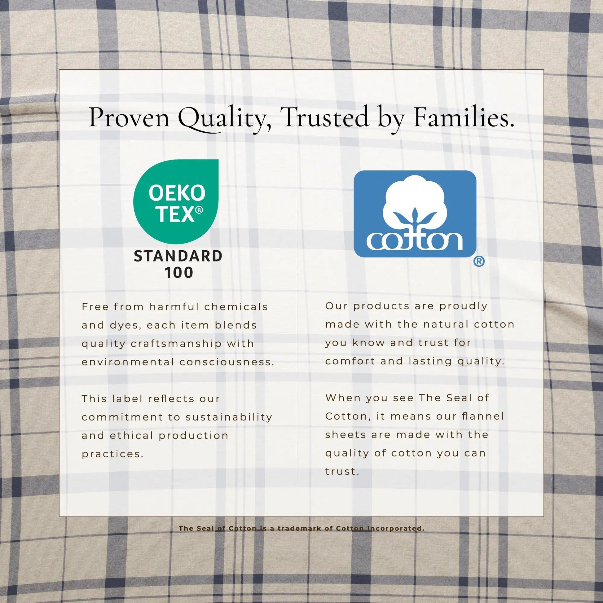 Turkish Cotton Flannel Sheet Set - Plaid & Stripe Collection from PriceLows™