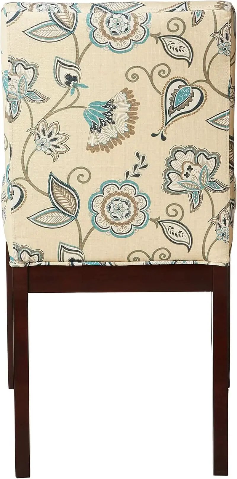 Dakota Upholstered Parsons Chair Avignon Sky Espresso Legs from PriceLows™