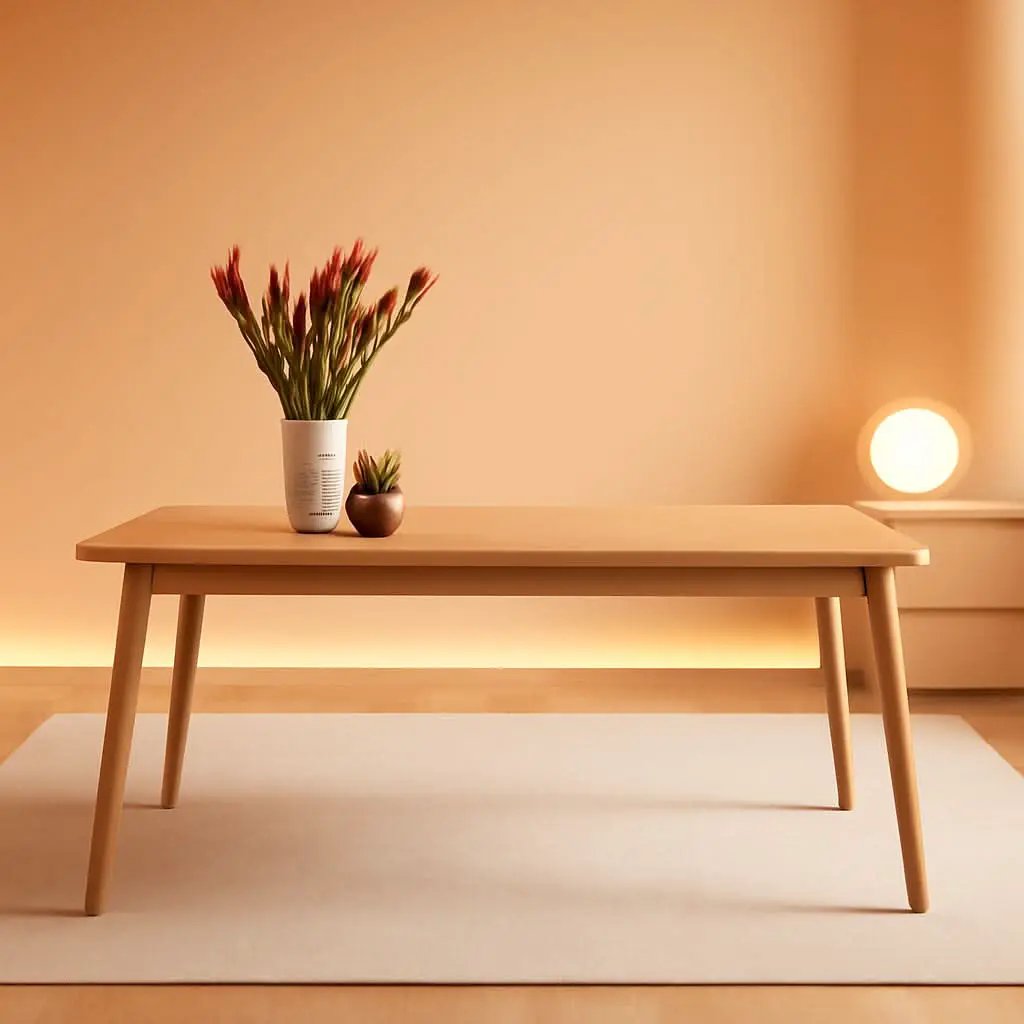 Nyala Dining Table Mid Century Modern 59 Inch Wide from PriceLows™