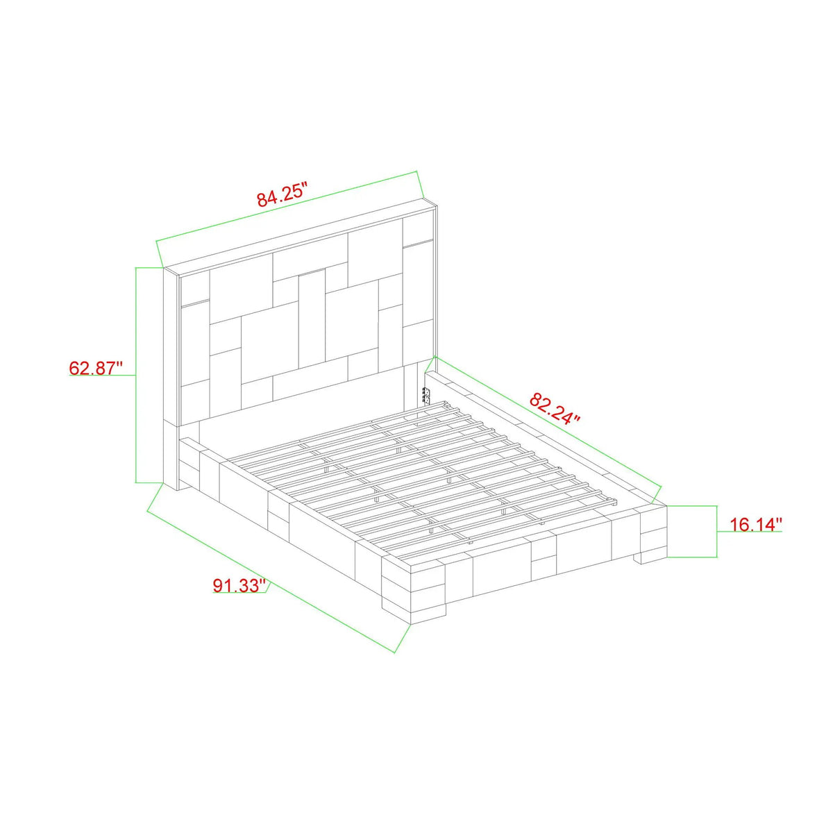 Yaris Bed | Fold-Down Armrests | Wireless Charging Station | Contemporary Style