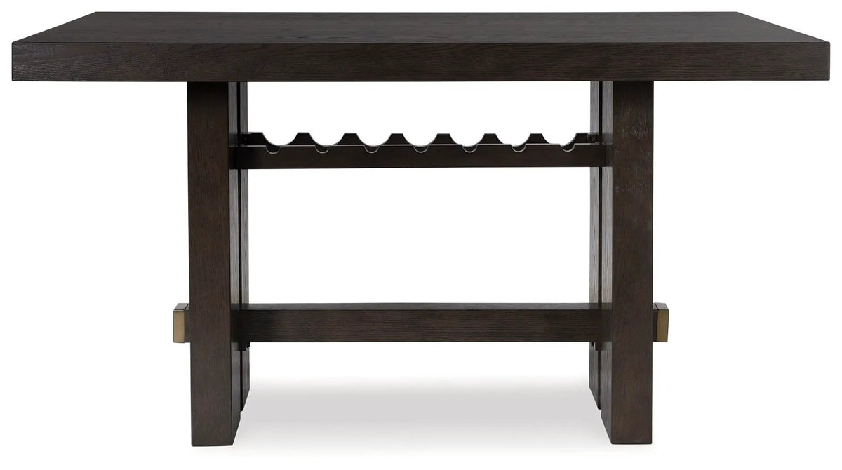Burkhaus Counter Table | Rectangular Dining Room | Dark Brown | 66 Inch Width