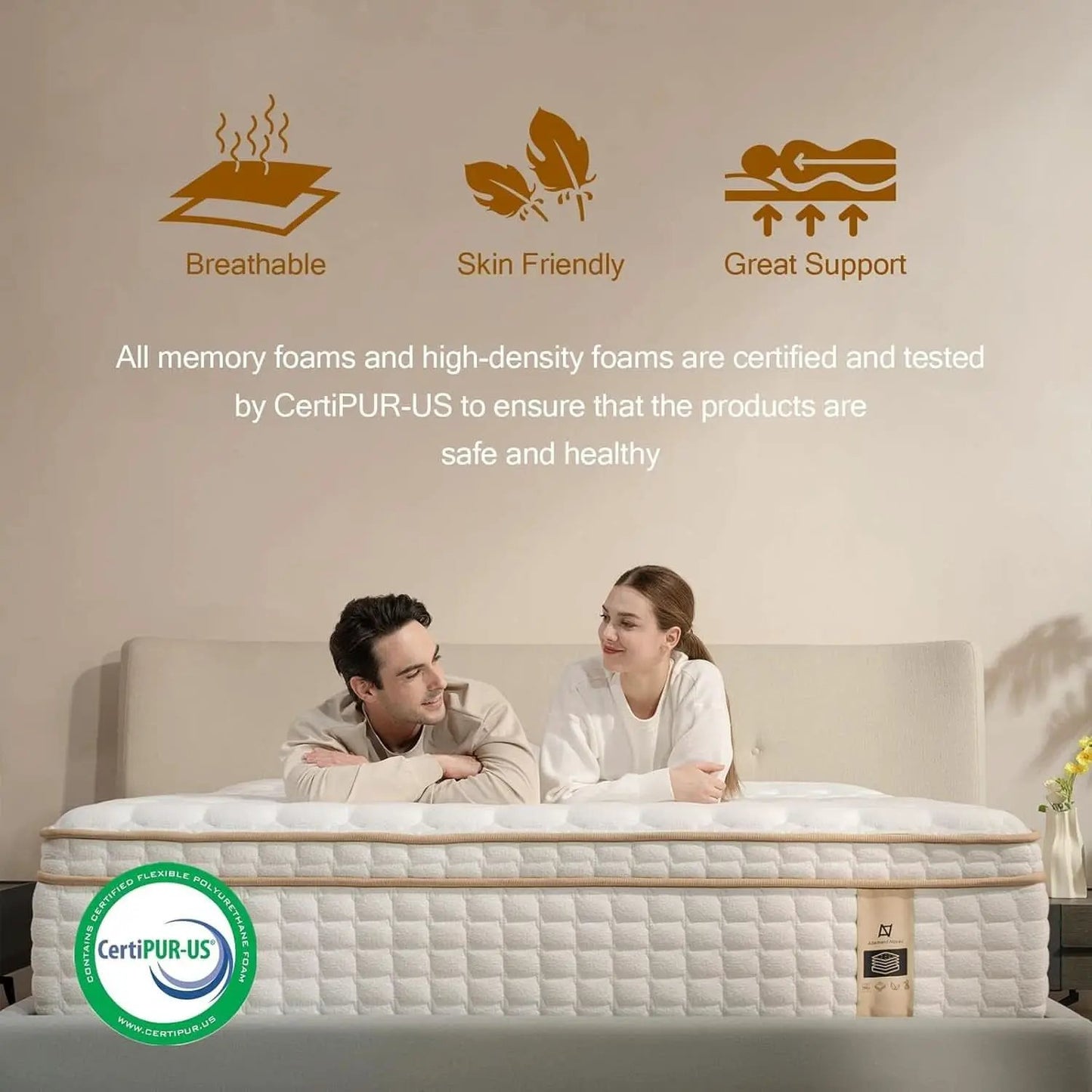 Full Size 12 Inch Hybrid Mattress With Memory Foam from PriceLows™