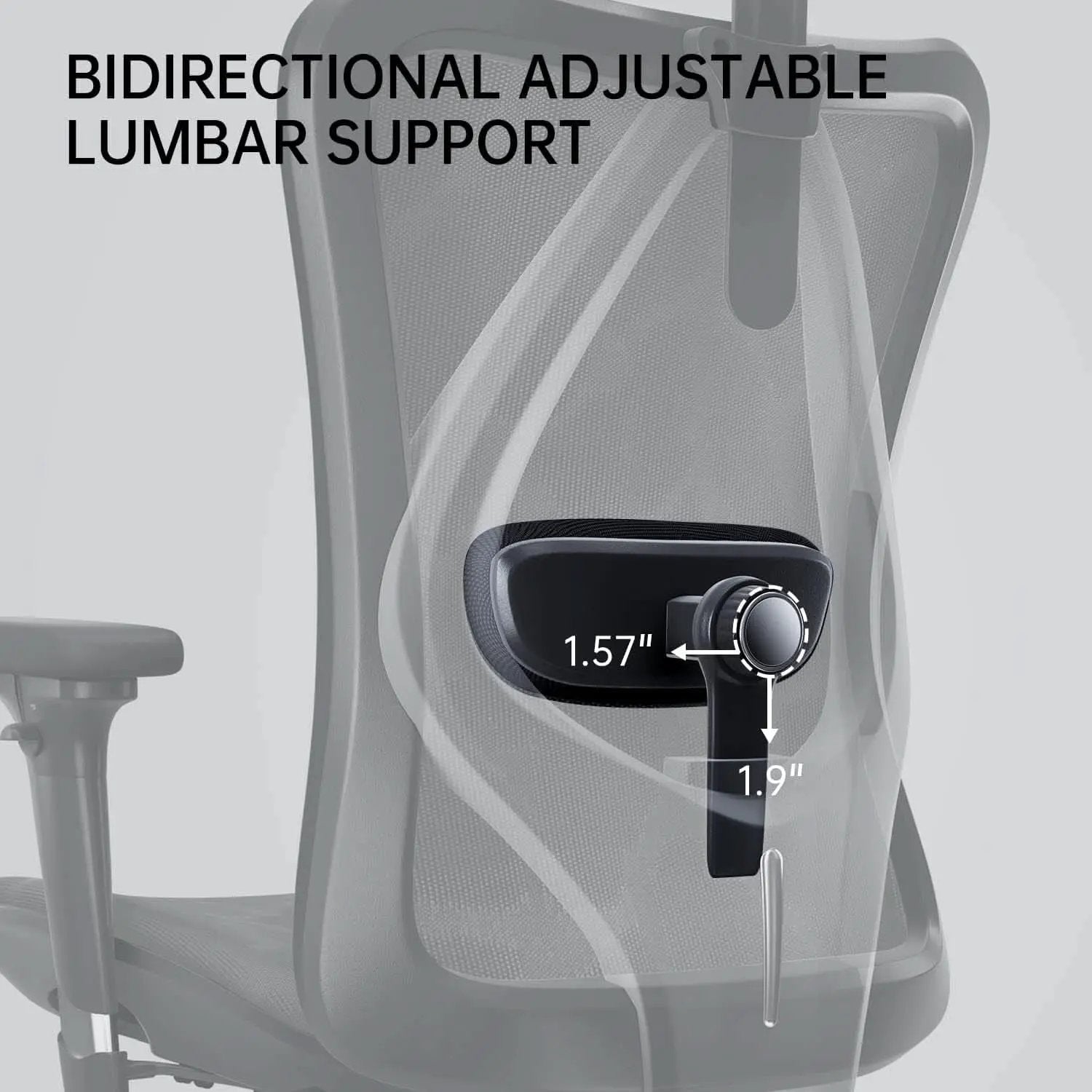 Grey Ergonomic Office Chair With Adjustable Headrest from PriceLows™