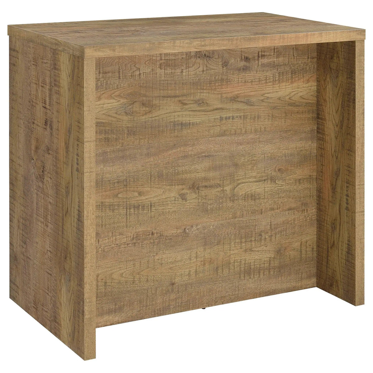 Topanga Engineered Wood Freestanding Home Bar Mango | 47.25 x 23.5 x 43.5 in | Engineered Wood & Metal | Home
