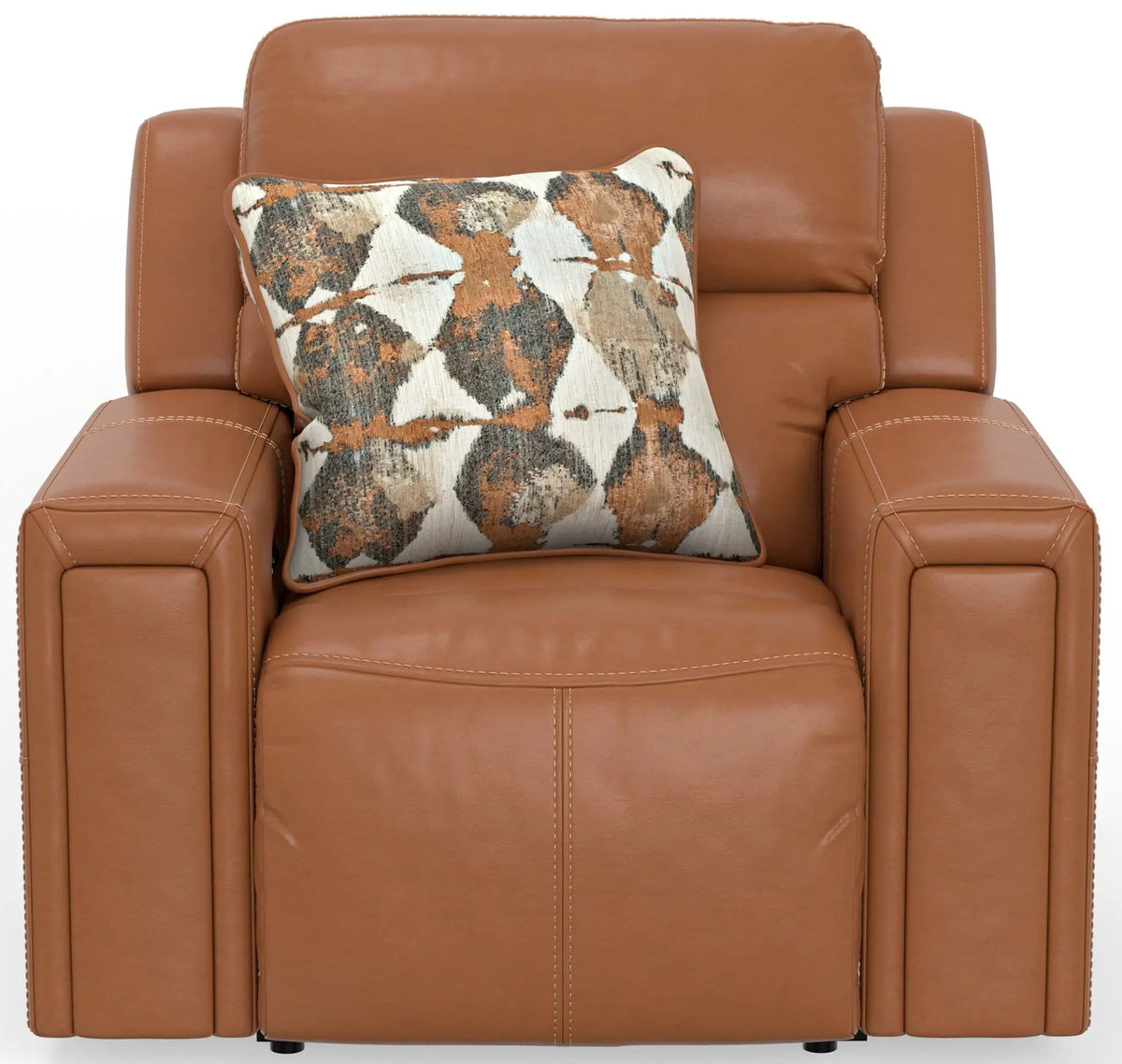 Arezzo Power Headrest Power Lay Flat Recliner With Zero Gravity/Extended Ottoman | 2 Pieces | Leather | Living Room