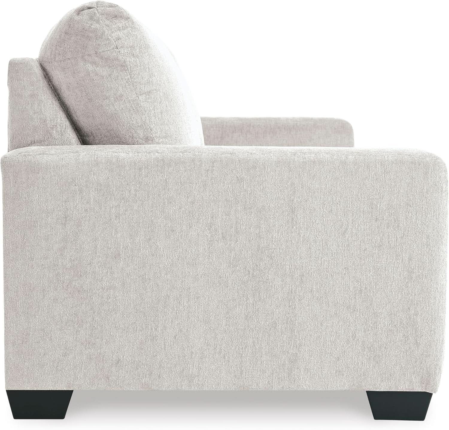 White Queen Upholstered Sleeper Sofa With Gel Memory Foam from PriceLows™