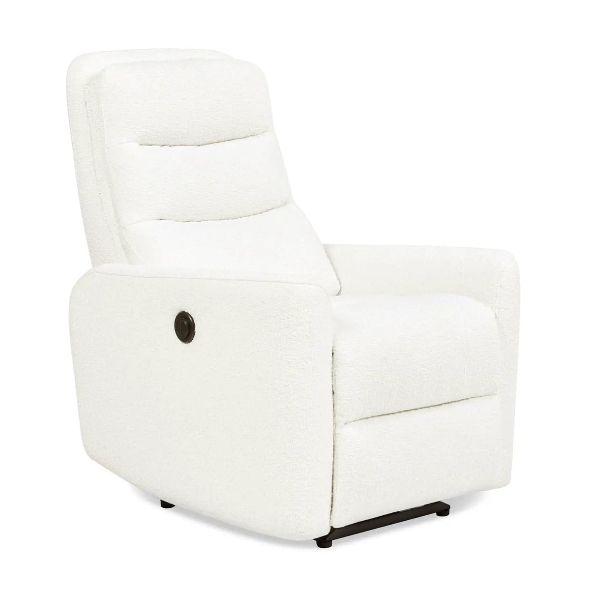 Bloomy High Back Power Recliner | Motion Chair | Powered Reclining | Chiffon White