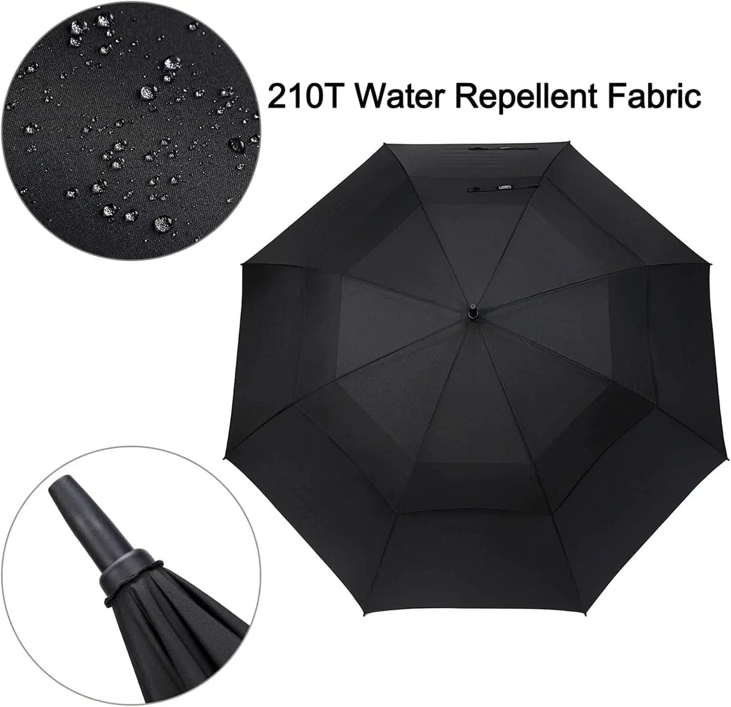 72 Inch Windproof Golf Umbrella Auto Open Double Canopy from PriceLows™