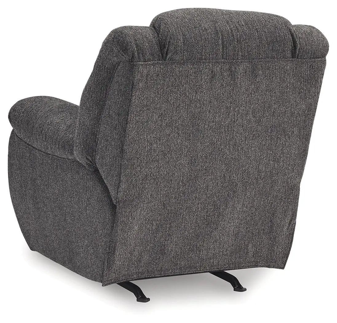 Foreside Rocker Recliner Rocker Chair | 41 x 43 x 44 in | Fabric & Metal | Charcoal