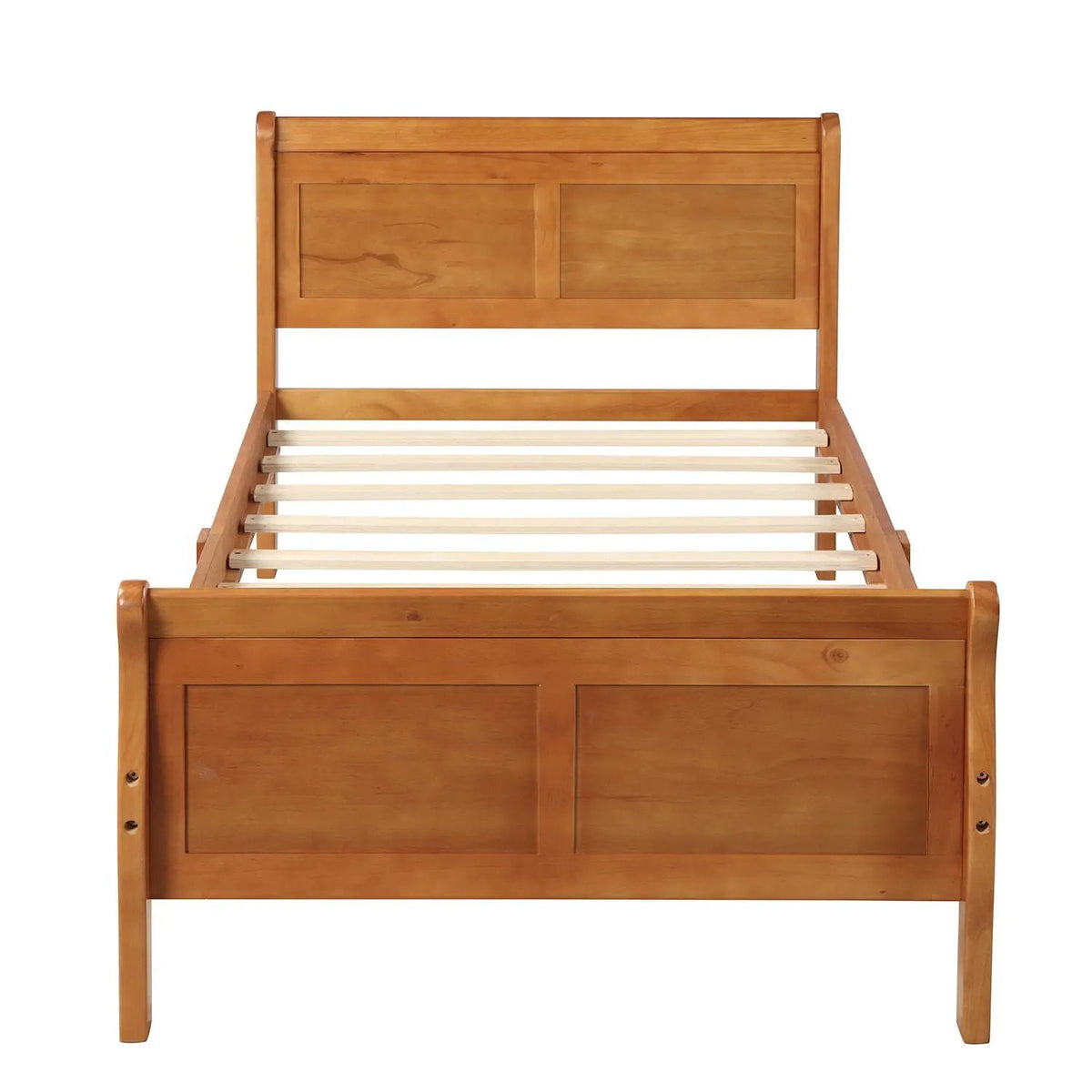 Wood Platform Bed Frame | Headboard Footboard | Wood Slat Support