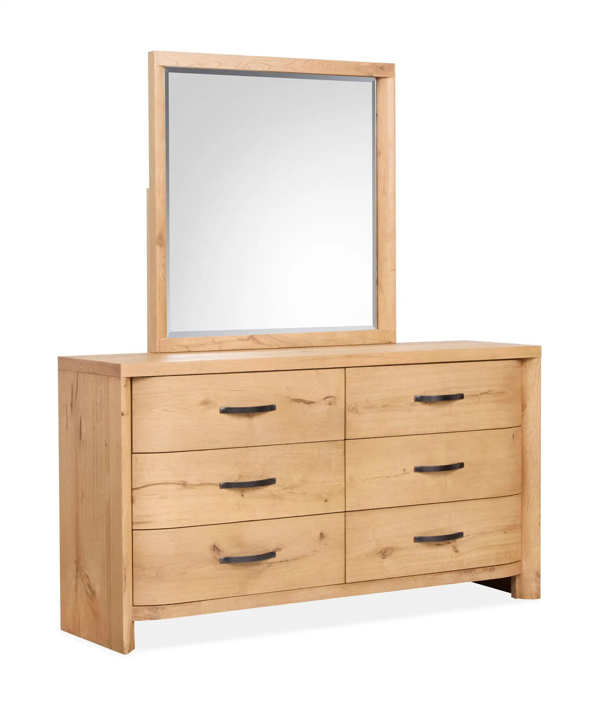 Laramie Double Drawer Dresser | 66 Inch Width | Bedroom Storage | 36 Inch Height