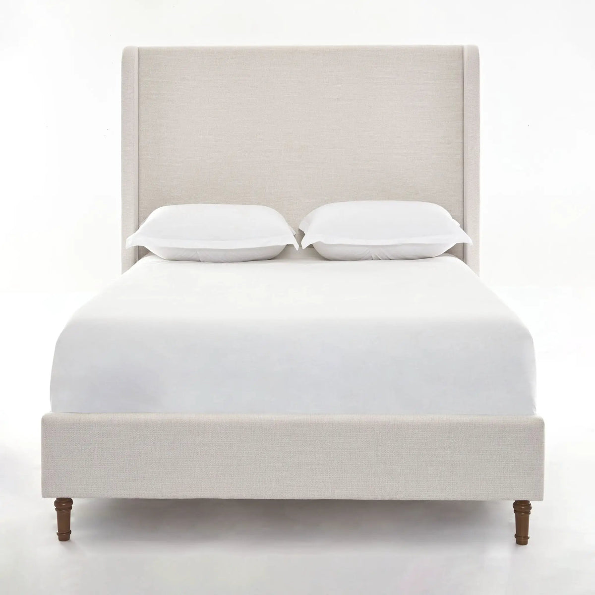 Harper Tall Headboard Upholstered Bed | Elegant Simplicity | No Box Spring Needed | 54 Inch Height