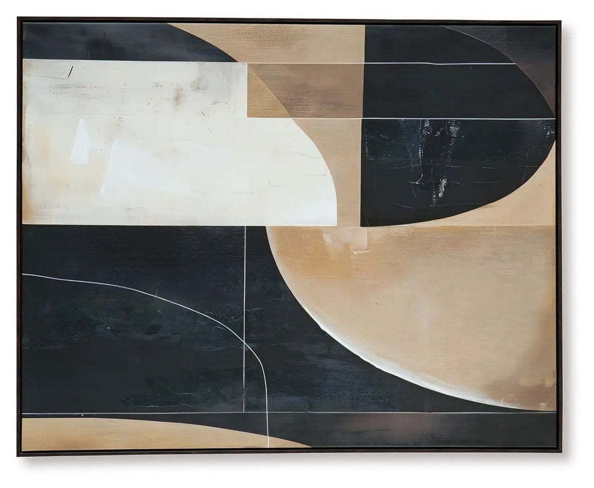 Ewanford Wall Art | 40 x 1.38 x 49.63 in | Home Furniture | Black / Brown / Tan