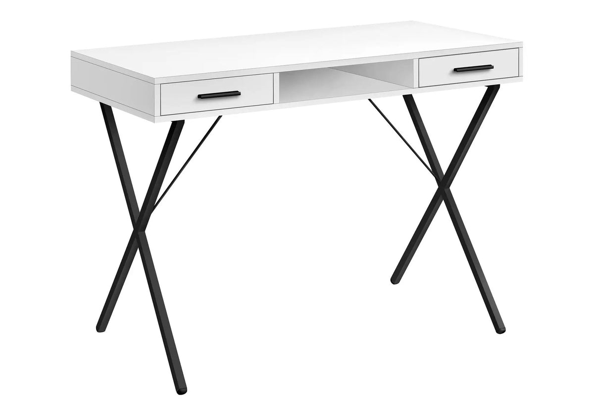 Computer Desk With Drawers | 42 Inch Width | Left Or Right Setup | Laptop Friendly