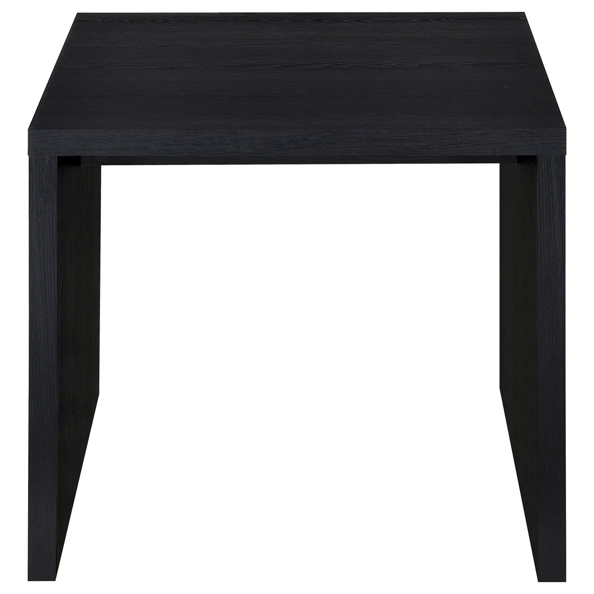 Knapp Engineered Wood Square Side End Table | 23.5 x 23.5 x 21.75 in | Engineered Wood & Veneer | Black