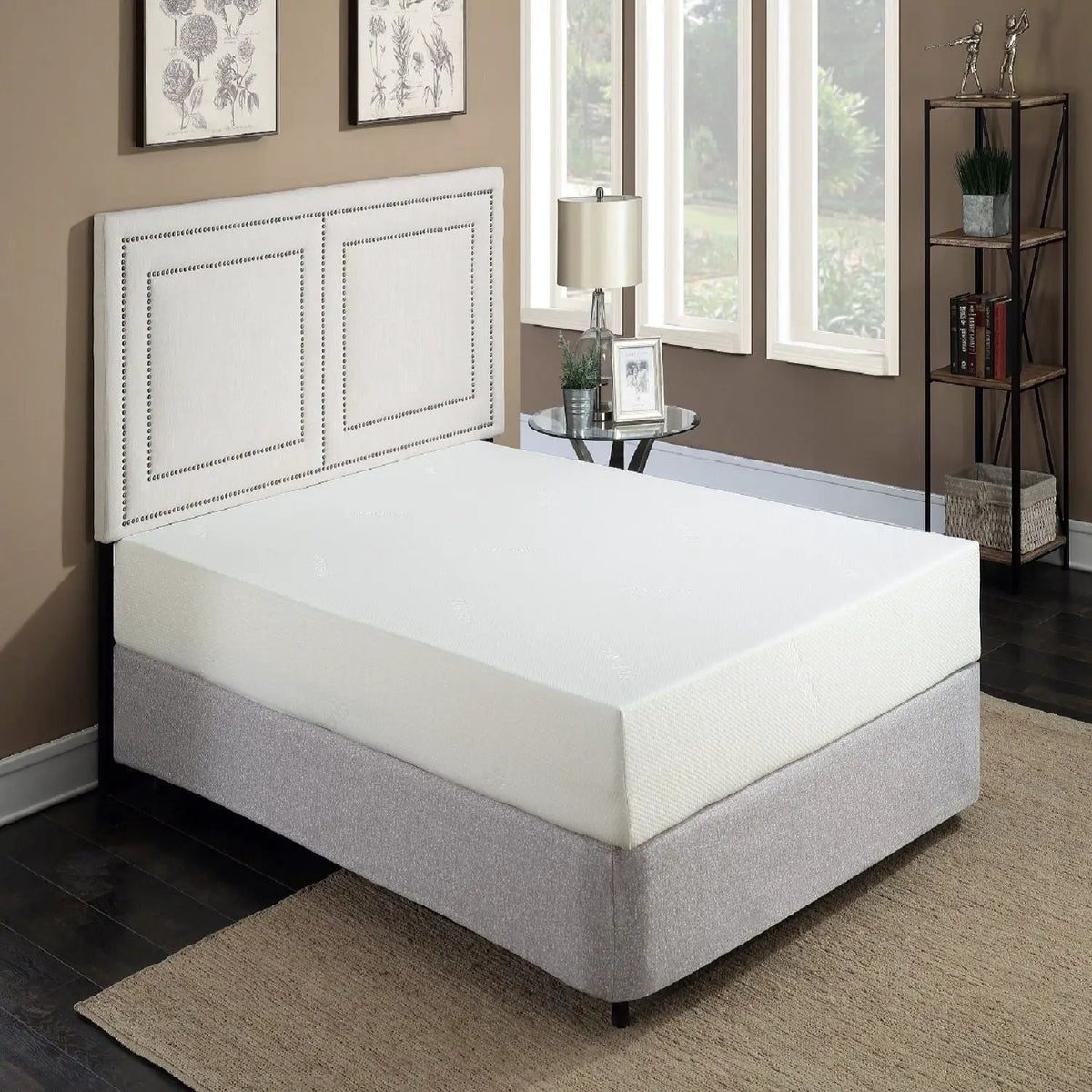 10 Inch Gel Memory Foam Mattress | Plush | Aloe Vera Cover