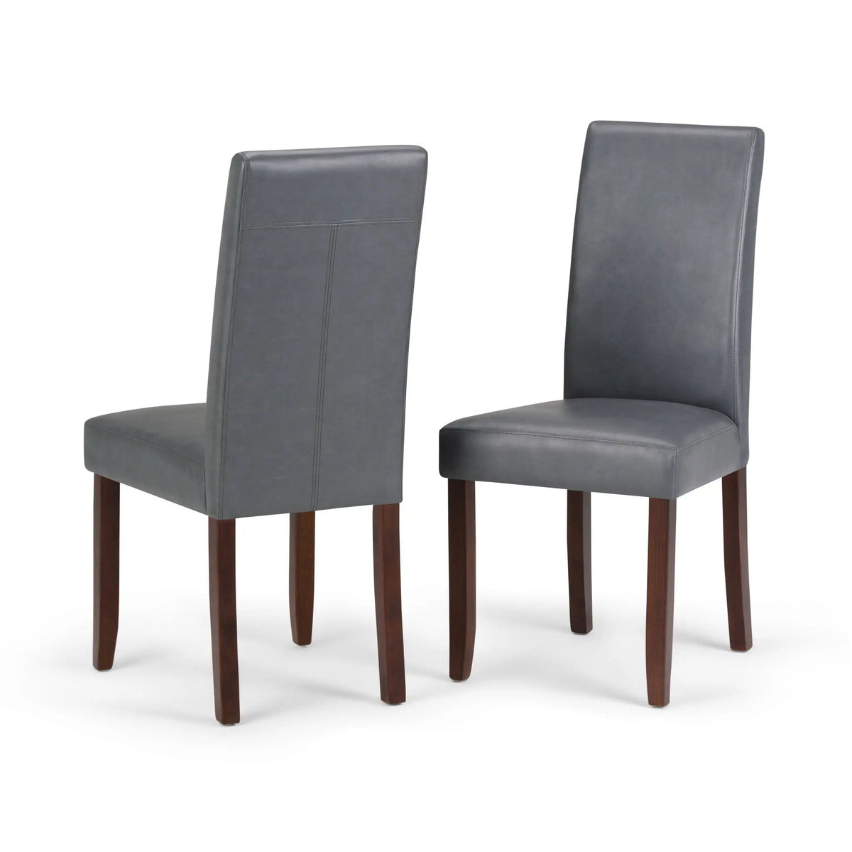 Acadian Parson Dining Chairs | Set Of 2 | Upholstered Seats | Solid And Engineered Wood
