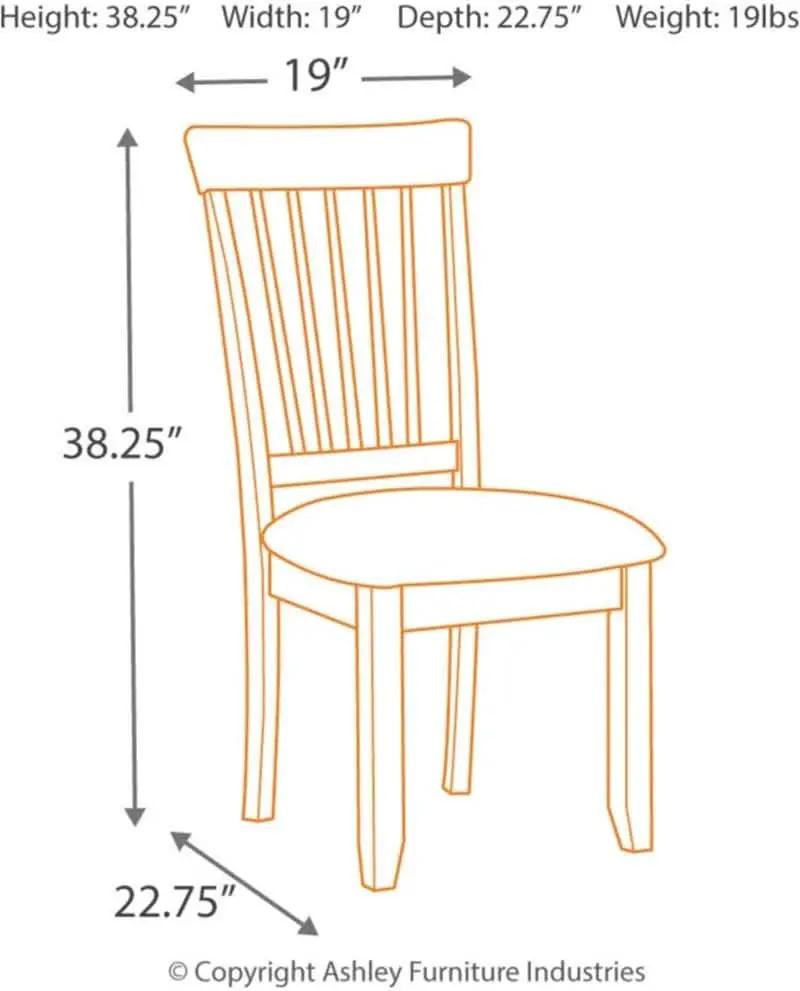 Berringer 18 Inch Rustic Dining Chair Set With Cushions Brown from PriceLows™