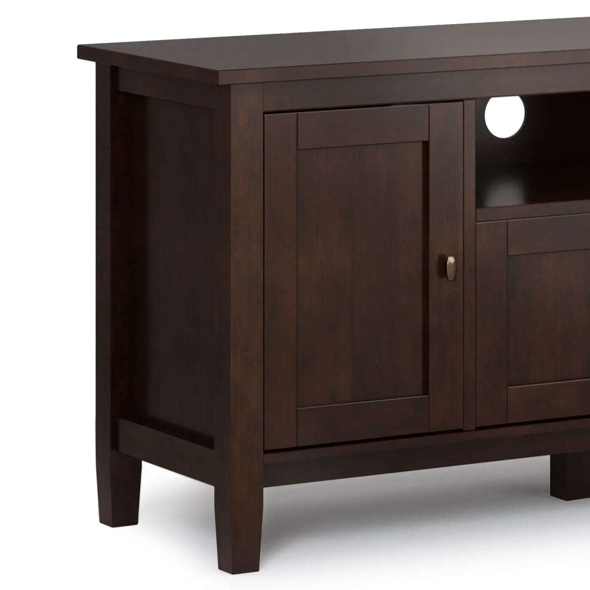 Warm Shaker Extra Wide TV Media Stand | Handcrafted Solid Wood | Fits TVs Up To 80 Inch | 72 Inch Length